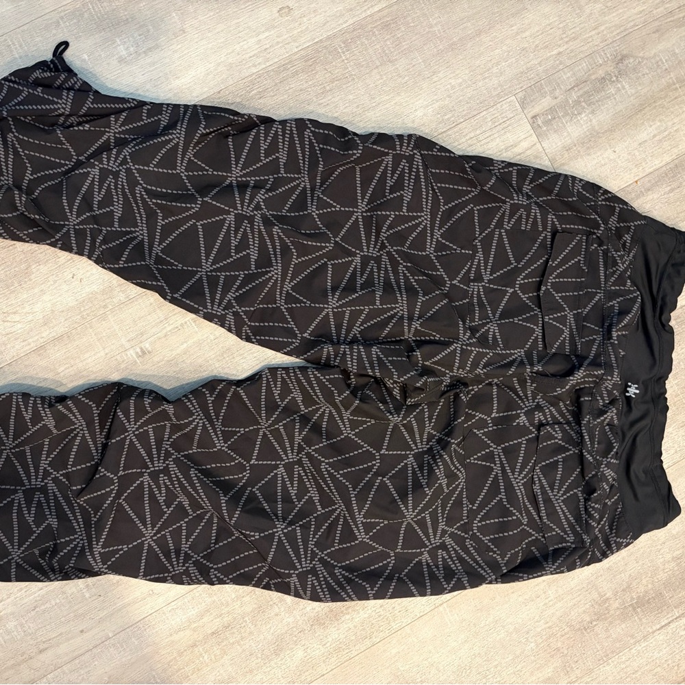 Kyodan Black Geometric Track Pants